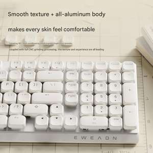 <span class=keywords><strong>Clavier</strong></span> mécanique silencieux à profil bas MK100, filaire/sans fil 2.4G/BT, 3 modes, USB, éclairage LED RVB, interrupteur mécanique pour jeux - Product Image 4