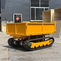 Chariot de transport sur chenilles télécommandé de 1,5 tonne, portée 200 m, pour vergers, fermes et montagnes