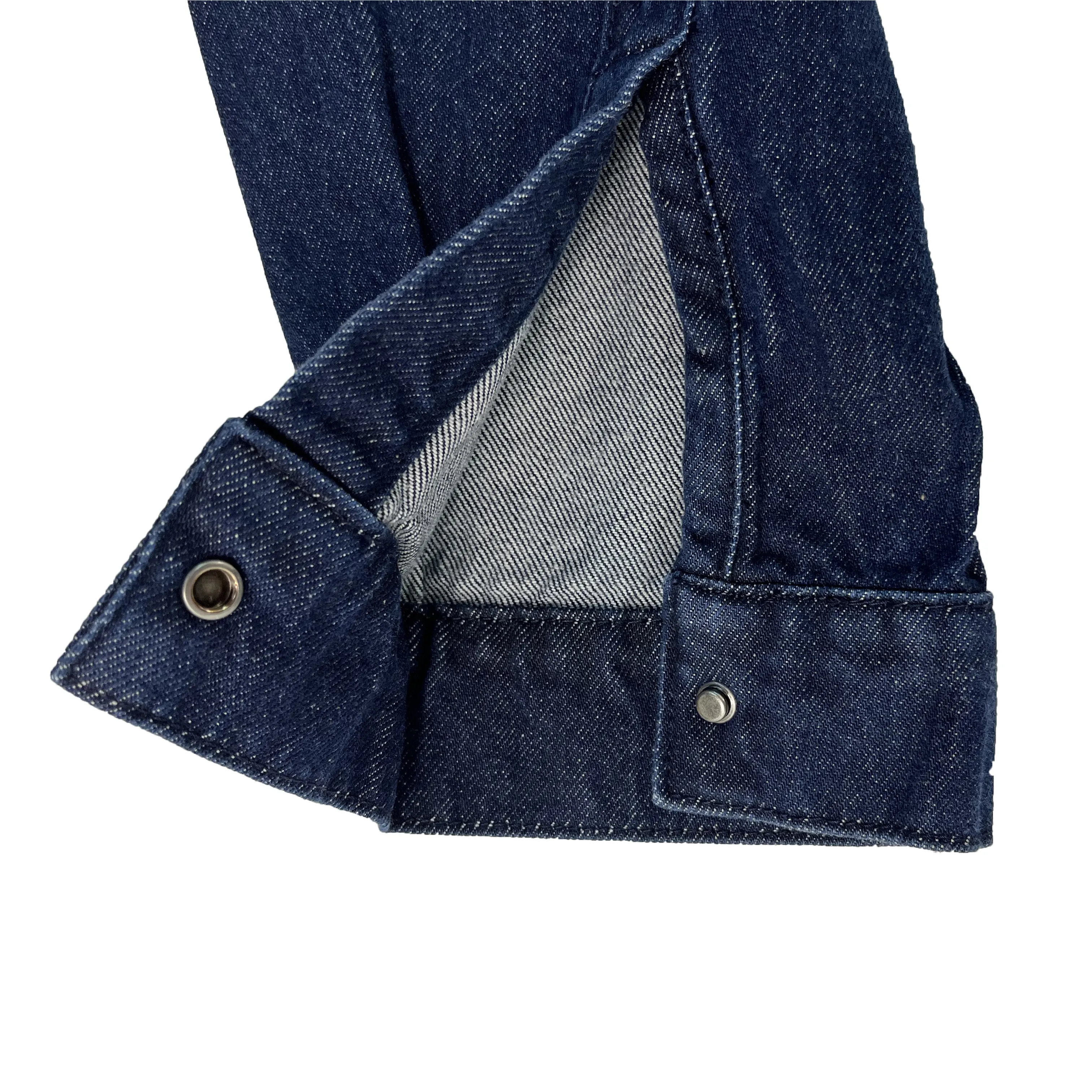 Blue Team Custom manufacturer fashion 100% cotton high quality male shirt spring autumn button washed Streetwear men's jacket
