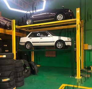 Ba Stacker hệ thống đỗ xe 4 bài xe nâng 3 cấp độ Thiết bị lưu trữ xe bãi đậu xe - Product Image 4