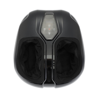 Masseur de pieds compact avec airbag intégral, rouleaux de massage, télécommande, 4 modes, 2 niveaux de chaleur, housse lavable