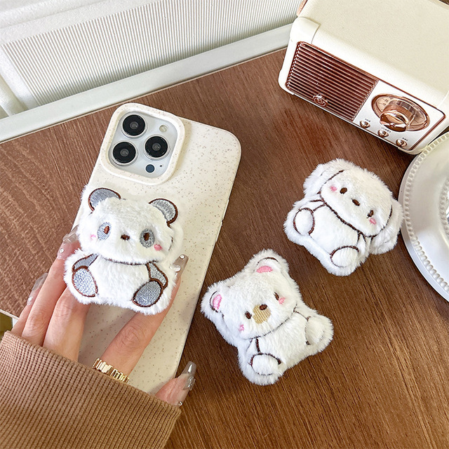 Wholesale 3D Cuteness Panda and Rabbit Finger Ring Griptok Phone Holder Grip Cellphone Stand Table Phone Socket