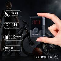 156g Mini Portable Tire Inflator 130psi Air Compressor Air Pump for Motorcycle Bike Pump Bicycle Accessories Electric Air Pump