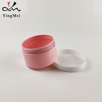 Pot cosmétique rose en PET écologique à visser, pour crème et gommage corporel, personnalisable, en plastique, directement de l'usine