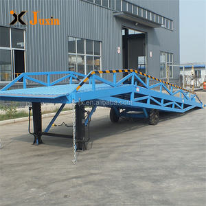 Rampa Móvil para Patio con Neumáticos de Goma Sólida, Puente Móvil Remolcable para Montacargas, para Carga de Contenedores de Camiones en Sitio - Product Image 4