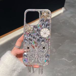 Cover di Lusso con Diamanti 3D Scintillanti Serie Artigianale per iPhone <span class=keywords><strong>Xr</strong></span> X Xs Max 7 8 11 12 13 14 15 16 17 Plus Pro Max - Product Image 2