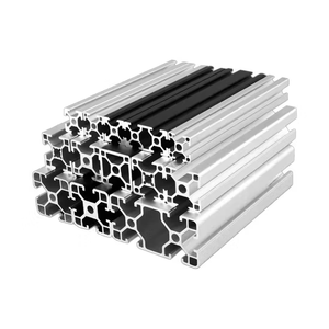 Profilé en aluminium anodisé noir brillant avec polissage miroir et usinage fini anti-rayures - Product Image 1