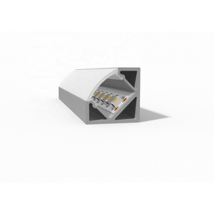 Tùy chỉnh cắt 45 độ góc góc 6000 loạt vật liệu nhôm bề mặt gắn kết <span class=keywords><strong>LED</strong></span> đùn hồ sơ tuyến tính Dải tản nhiệt - Product Image 4