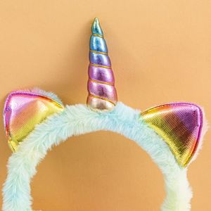 Fluffy <b>Rainbow</b> Unicorn Earmuff Cartoon Ear Warmer Holiday Gift Women Girls Winter Furry Ear Muffs - Product Image 6