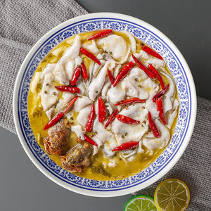 Xiangyuan Meimian Bowl, <b>Large</b> Commercial Imitation Porcelain Soup Bowl, Sauerkraut Fish, Spicy Hot <b>Pot</b>, Bobo Chicken, Maocai - Product Image 3