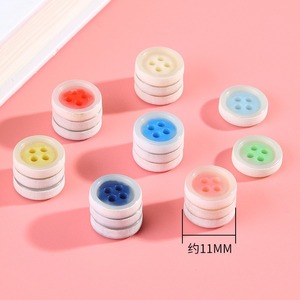 Phong Cách Đơn Giản Kẹo Màu Tự Làm Nút Bốn Lỗ Cho May Mặc Cổ Áo & Cuff Thay Thế Tay May Áo Sơ Mi Nút Cho Quần Áo - Product Image 2