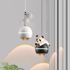 Lampadario Minimalista Nordico per Camera dei Bambini, Lusso Leggero, per Camere di Ragazzi e Ragazze, Personalità, Piccola Luna - Product Image 2