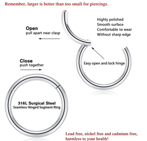 Anillos <span class=keywords><strong>para</strong></span> la nariz con clip indio <span class=keywords><strong>para</strong></span> mujer, <span class=keywords><strong>piercing</strong></span> <span class=keywords><strong>para</strong></span> nariz, oreja y labio, barato - Product Image 5