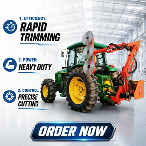 Cortadora de Césped Montada en Tractor para Industria Pesada, para Limpieza de Carreteras y Zanjas, Cortadora de Setos Hidráulica Multifuncional - Product Image 1