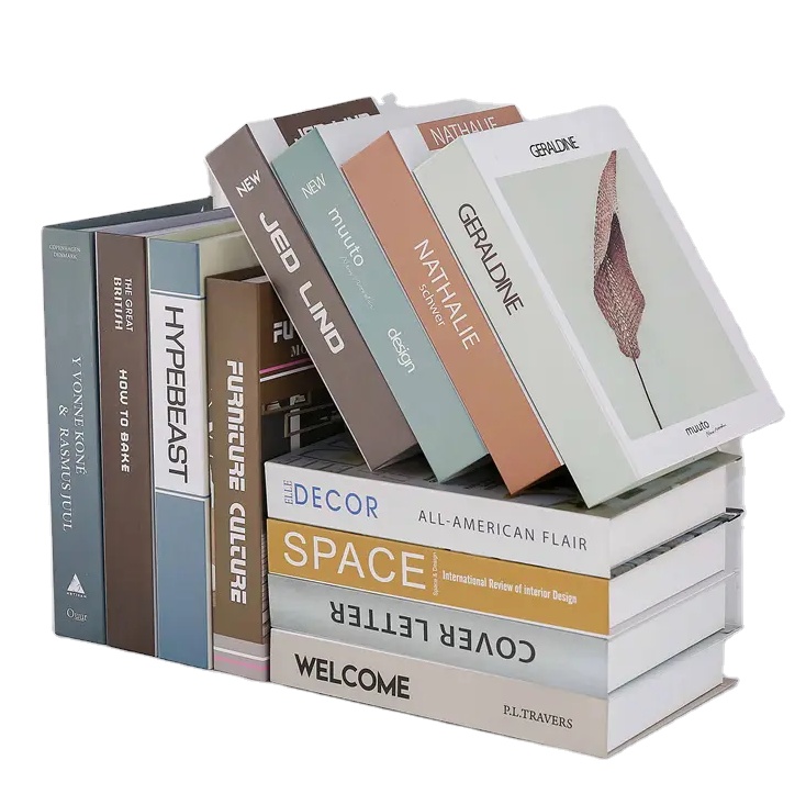 Libri decorativi per tavolino da caffè, libri finti per la