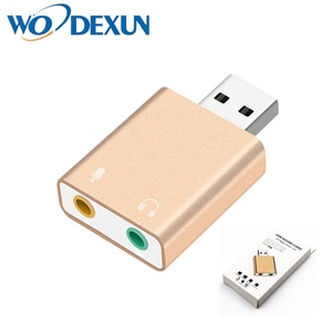 <span class=keywords><strong>Carte</strong></span> <span class=keywords><strong>son</strong></span> USB HIFIMagic Voice7.1CH Plug and Play en alliage d'aluminium USB 2 canaux Adaptateur audio <span class=keywords><strong>externe</strong></span> USB pour ordinateur portable de bureau - Product Image 1