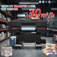 Imprimante d'autocollants UV DTF Titanjet 600 mm 3200U1, tête d'impression automatique, machine d'impression avec laminage, encre UV, film AB, garantie 1 an