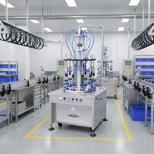 <span class=keywords><strong>Machine</strong></span> de remplissage de liquides rotative multifonctionnelle <span class=keywords><strong>à</strong></span> 10 têtes, remplisseuse semi-automatique <span class=keywords><strong>à</strong></span> plateau tournant, pompe <span class=keywords><strong>à</strong></span> moteur haute précision pour diverses applications - Product Image 2