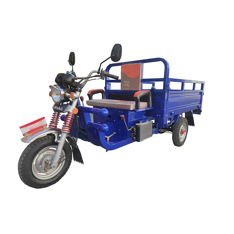 Gasoline Strong Body Big Wheel Motorcycle Three Wheel Farm Vehicles Cargo Loading Motor 150cc Tricycle