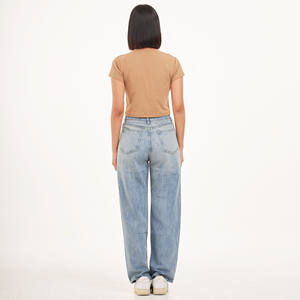 เสื้อยืดแขนสั้นสำหรับผู้หญิงเสื้อครอปแบบลำลองสำหรับฤดูร้อนเสื้อยืดเด็กพิมพ์ลายเป็นมิตรต่อสิ่งแวดล้อมระบายอากาศได้เข้ารูป - Product Image 2