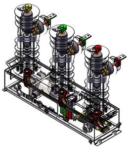 Disjoncteur à vide <span class=keywords><strong>auto</strong></span>-réenclencheur extérieur monté sur poteau ZW32-36.2kV - Product Image 5