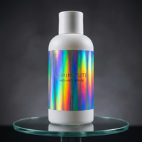 Etiquetas Adhesivas Holográficas Lisas Personalizadas en Rollo |   Pegatinas Holográficas Impermeables con Efecto Arcoíris para Botellas de Cosméticos y Cajas de Regalo