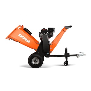 Herramienta ATV montada en remolque, tambor de comprobación gratuito, capacidad de 6 pulgadas, 15HP, motor de arranque eléctrico Loncin, astilladora de madera GS1600 - Product Image 2