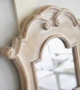Traditional Wooden Wall <b>Mirror</b> Ornate Framed Decorative <b>Hanging</b> <b>Mirror</b> Handmade Decor for Entryway Bedroom - Product Image 3