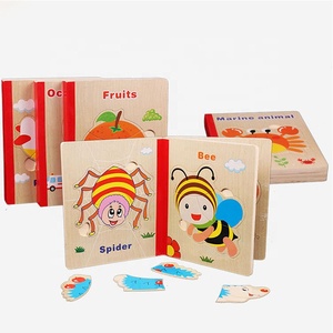 Trẻ em của Phim Hoạt Hình Giao Thông Vận Tải Tìm Hiểu Tự Làm Bằng Gỗ Đồ Chơi Hàng Ngày Những Điều Bé Câu Đố Bằng Gỗ Cuốn Sách - Product Image 1