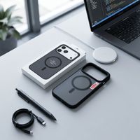 Coque de protection magnétique mate effet peau contrastée de luxe originale premium pour iPhone 17 18 16 13 12 11 Pro Max 14 15 Plus