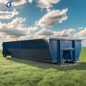 Xử Lý Rác tùy chỉnh kích thước và màu sắc CuộN ra container dumpster di động ngoài trời Q235 CuộN ra khỏi bin với móc nâng - Product Image 1