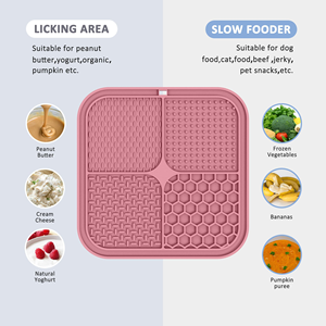 Alfombrilla de silicona personalizada para lamer para perros, plato de alimentación para mascotas con ventosas para entrenamiento, plato de comida lenta para mascotas - Product Image 3
