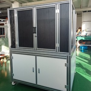 Industrial Aluminum Profile Frame Cabinet With Anodizing Finish For Workshop Equipment Protection - Product Image 1