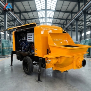 Pompe à béton sur remorque diesel Minle Brand HBTS 30-10-45 avec <span class=keywords><strong>prix</strong></span> bas et bon service - Product Image 4