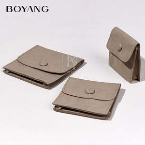 ถุงของขวัญใส่เครื่องประดับแบบสแนปขนาดเล็กพิมพ์ลายตามสั่ง Boyang ถุงบรรจุภัณฑ์เครื่องประดับไมโครไฟเบอร์อเนกประสงค์ - Product Image 5