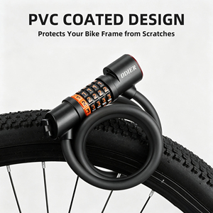 Antivol <span class=keywords><strong>de</strong></span> vélo en gros avec feu arrière LED, combinaison à 5 chiffres, antivol <span class=keywords><strong>de</strong></span> sécurité pour vélo 1,2 m - Product Image 5