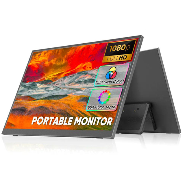 15.6 Inch FHD 2K IPS Screen Gaming Lcd Monitors 15.6 Inch Portable Monitor for Laptop PC Phone Switch PS5 with Type-C HD-MI USB