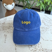Casquettes de baseball et chapeaux de papa vintage non structurés en coton lavé à 6 panneaux, personnalisables avec logo, de haute qualité pour l'extérieur