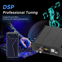Podofo voiture stéréo voiture Audio DSP amplificateur de son prend en charge les microphones sans fil Bluetooth musique USB lecture amplificateur de voiture DSP OEM