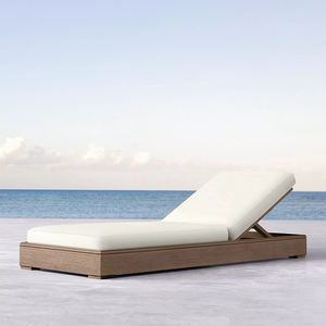 Silla de salón para exteriores, cama de teca, Villa, Hotel, <span class=keywords><strong>piscina</strong></span>, exterior, impermeable, Patio, jardín, silla de playa de madera maciza - Product Image 3