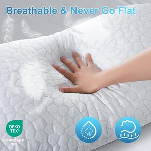 <span class=keywords><strong>Almohadas</strong></span> de cama de espuma viscoelástica triturada de refrigeración a precio de fábrica al por mayor para dormir - Product Image 5