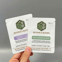 Échantillon Gratuit – Sachets Personnalisés Mini à 3 Soudures Thermiques pour Poudre de Thé au Gingembre – Emballages Ziploc pour Échantillons