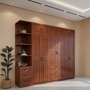 Modern Foldable Solid <b>Wood</b> <b>Wardrobe</b> with Hanging Closet Eco-Friendly Large Capacity Home Furniture for Bedroom and Workshop Use - Product Image 6