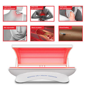 Giá tốt nhất trẻ hóa da ánh sáng màu đỏ hồng ngoại toàn bộ cơ thể vẻ đẹp Spa viên nang Led điều trị giường - Product Image 5