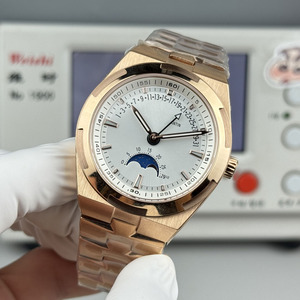 Montre de luxe haut de gamme pour homme, phase de lune dorée, multifonctionnelle — Montre automatique mécanique de style designer pour affaires - Product Image 3