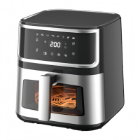 Friteuse à air intelligente de grande capacité 12L - Cuisson automatique pour les côtelettes de poulet/frites - Double usage (domestique/commercial)