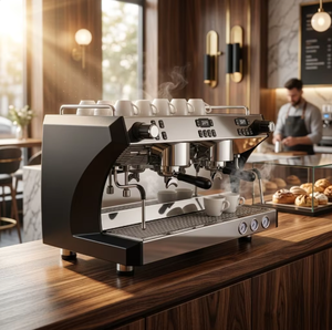 Máquina de Espresso Semiautomática Comercial de Doble Caldera y 2 Grupos, 9 Bares de Presión, Equipo para Cafetería, Restaurante y Panadería - Product Image 6