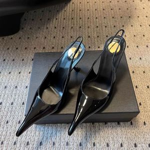 Factory Wholesale Private Label Trendy Kitten High Heel Sandals Slides Mules Heels Shoes Women - Product Image 5