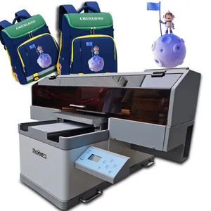 Inkjet Silinder Printer Digital Kecepatan Tinggi Harga Mini Label Kristal Printer UV