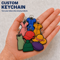 Llavero de PVC Flexible Personalizado con Diseño 3D de Dibujos Animados, con Logotipo, para Bolsos y Uso Diario, para Chicas